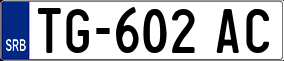 Trailer License Plate